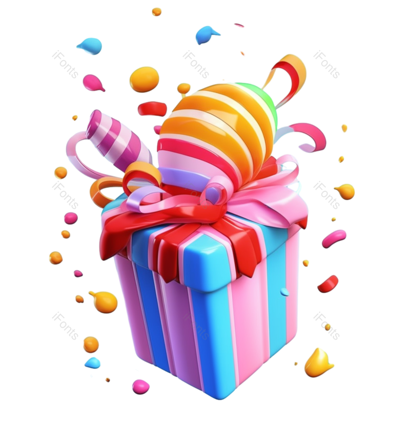 装饰图片,节日元素,卡通PNG,礼盒免抠素材